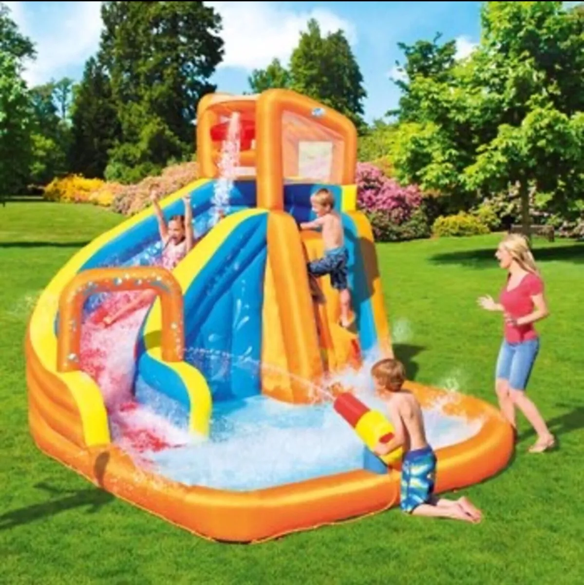 Bouncy castle slide