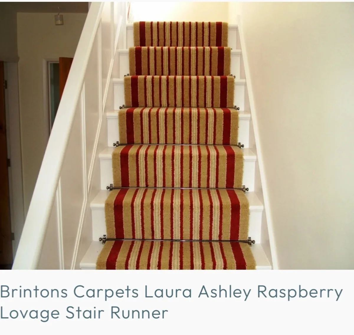 Laura Ashley Raspberry Lovage Stair Runner - Image 2