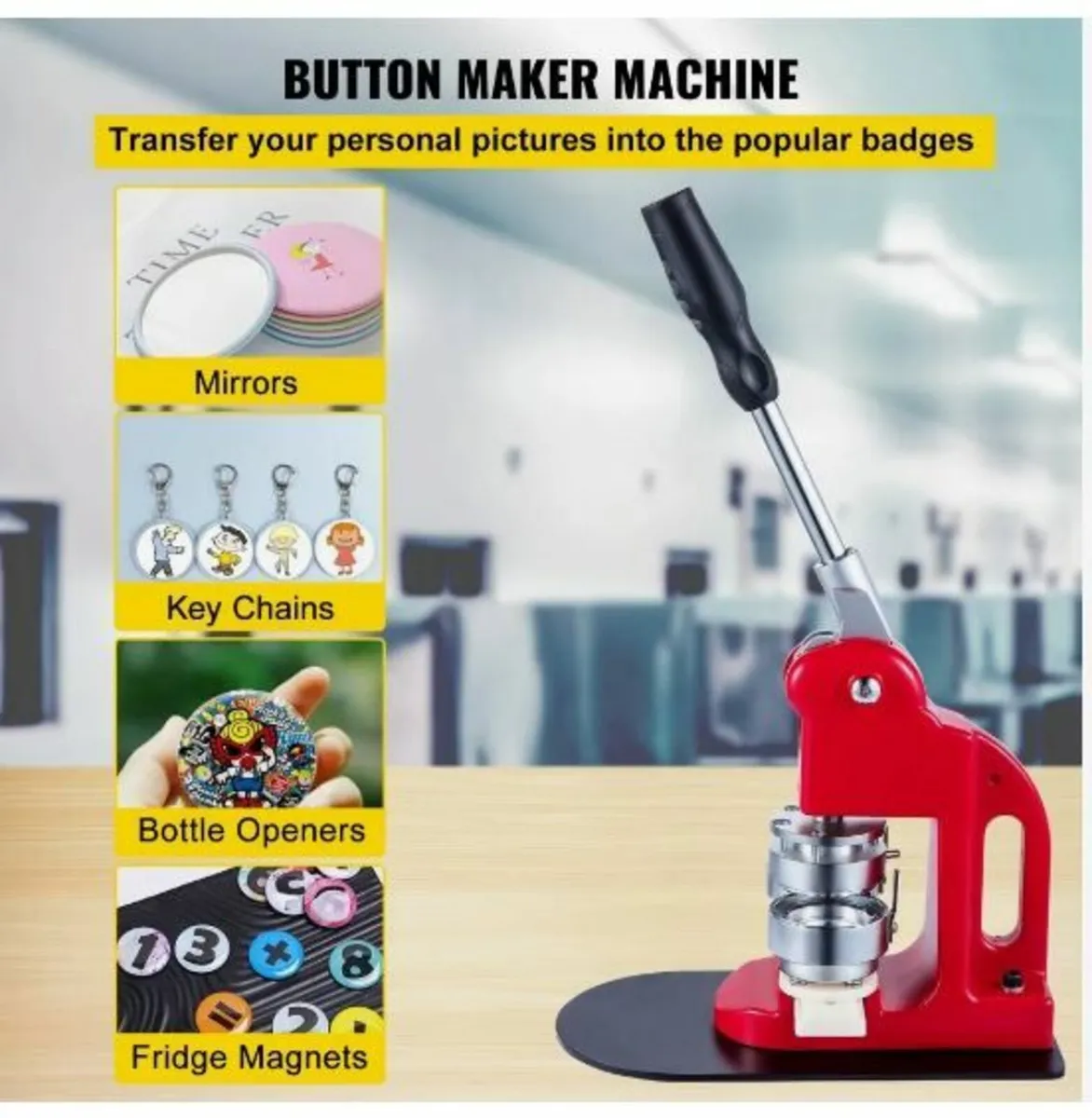 44mm Button Maker 1.73 Button and Badge - Image 4