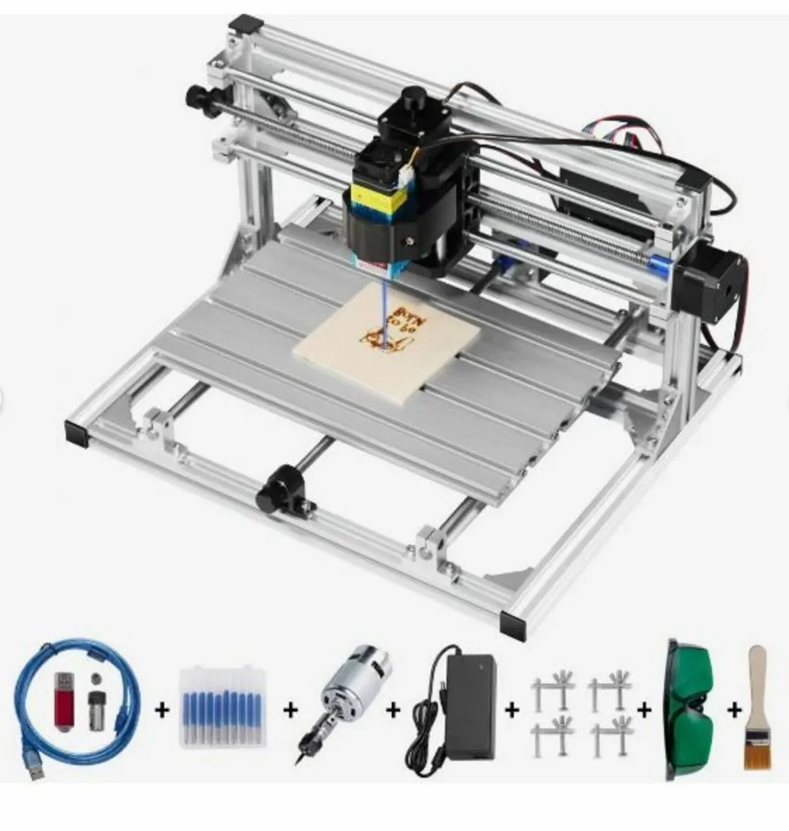 Cnc 3018 Router Kit With Laser Engraver 500mw - Image 1