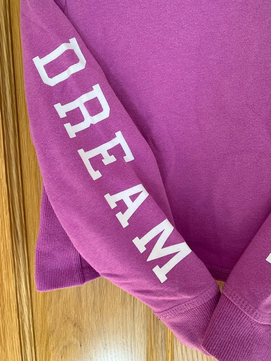 Girl’s Purple Cropped Hoodie Dream Team 10/11 yr - Image 2