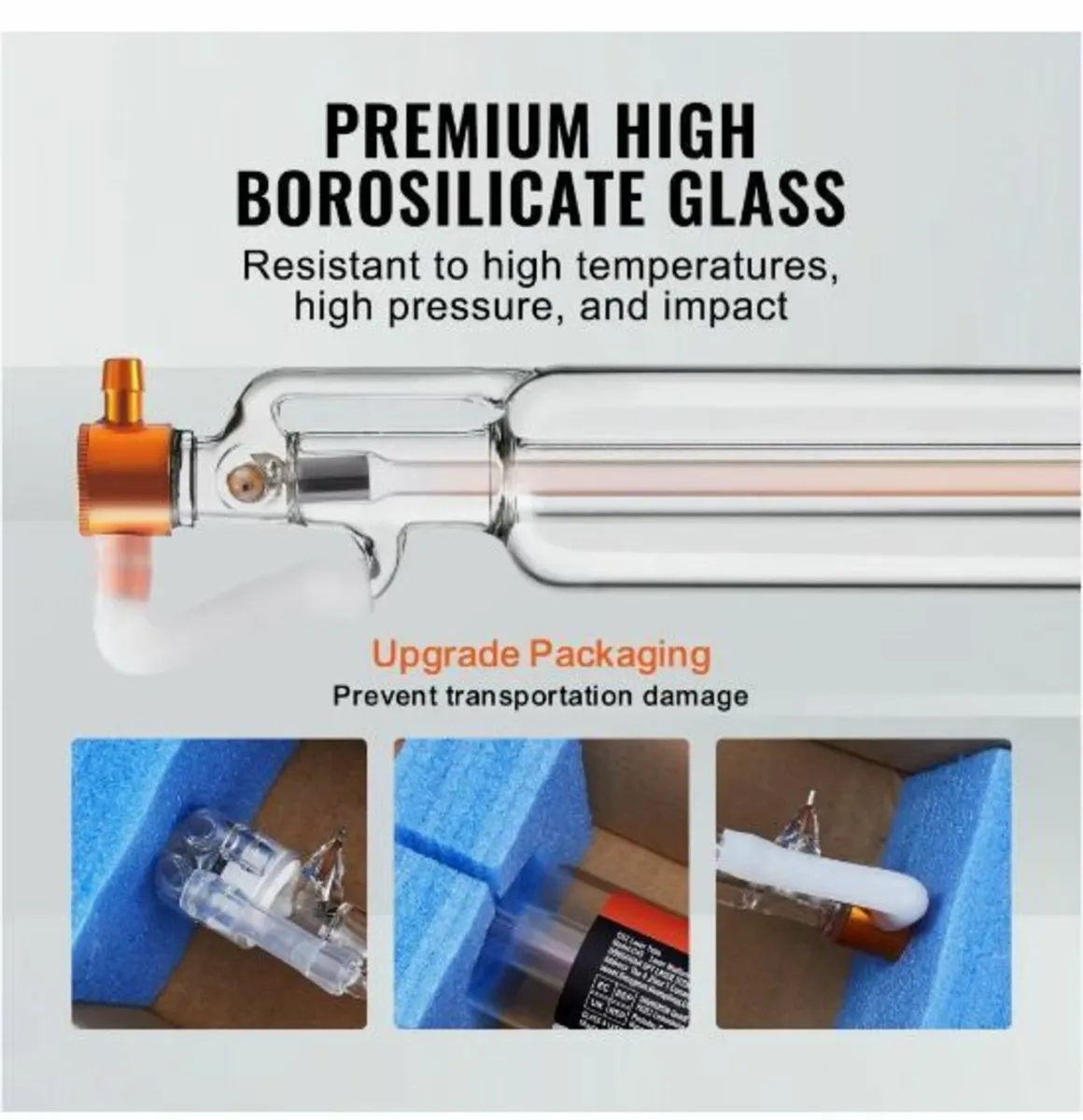 Laser Tube 50W CO2 Laser Tube 850 mm Length 50 mm - Image 2