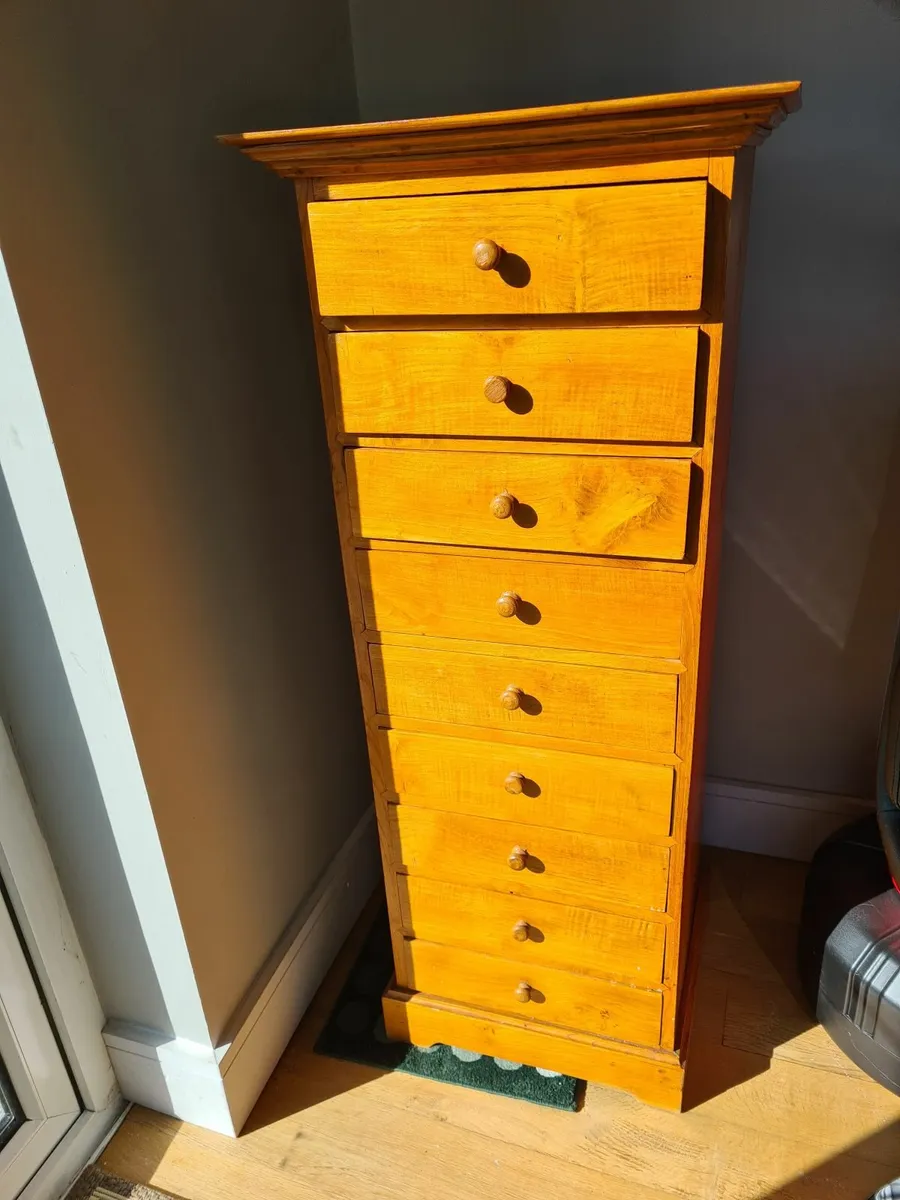 Bespoke teak TALL BOY - Image 1
