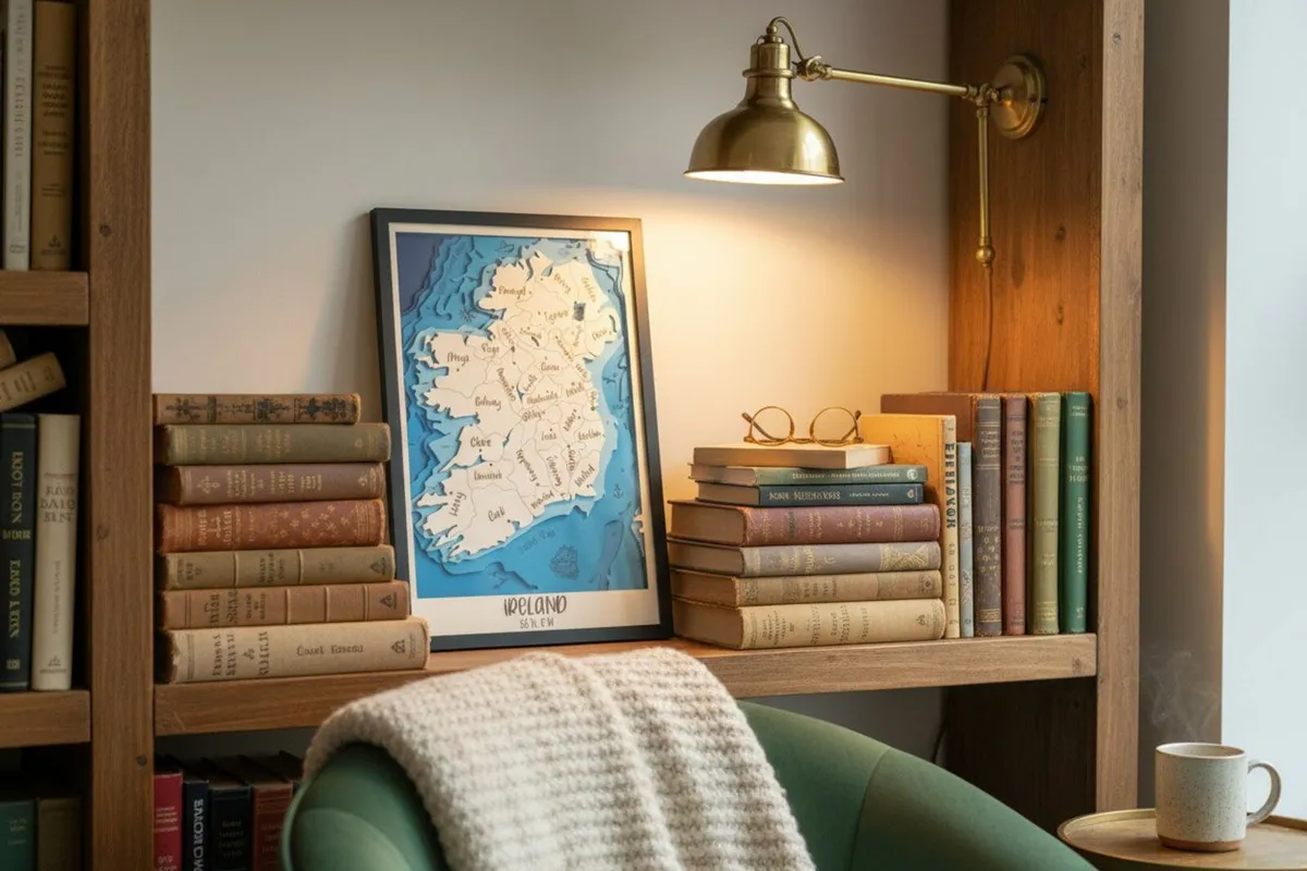 Handmade 3D Wooden Map of Ireland - Image 1