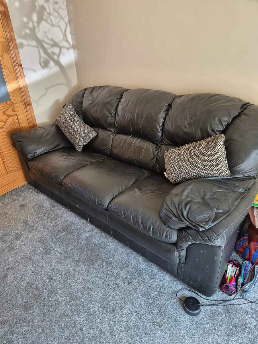 Leather couch