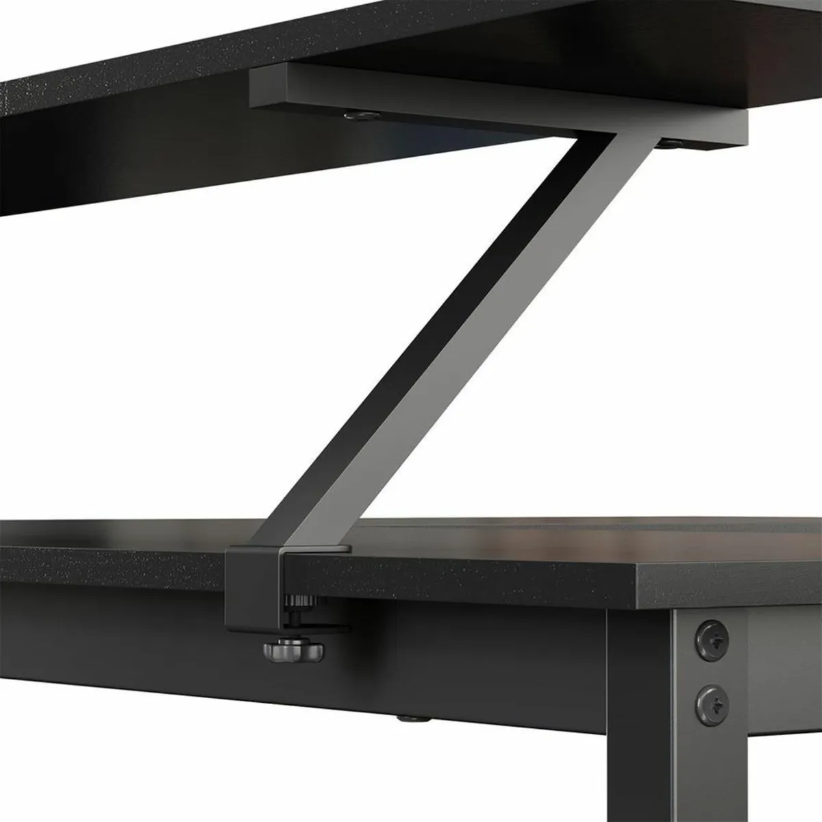 New L-Shaped Computer Desk (Black) - FREE P&P - Image 4