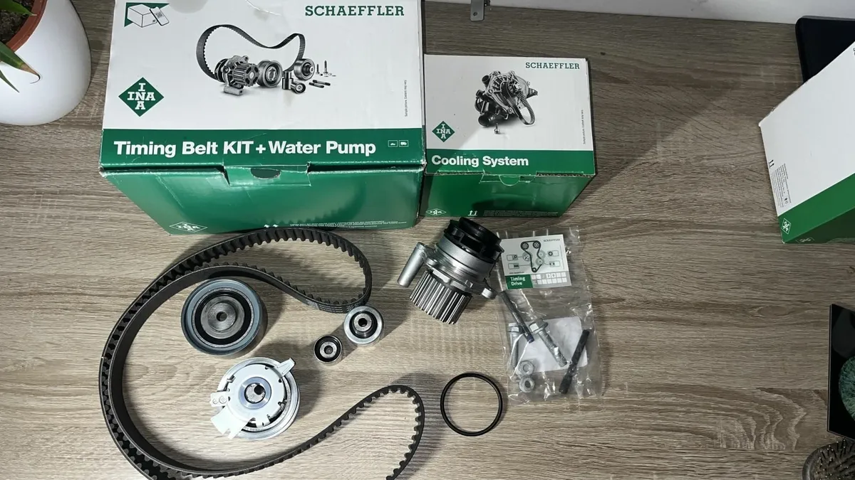 VW Passat 2L INA Timing Belt + Water Pump + V-belt - Image 3
