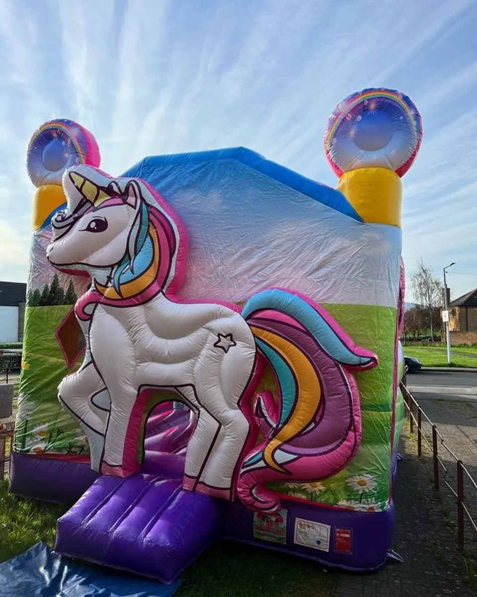 Unicorn 3d bouncy castle - Image 1