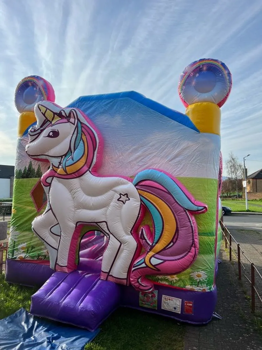 Unicorn 3d bouncy castle - Image 2