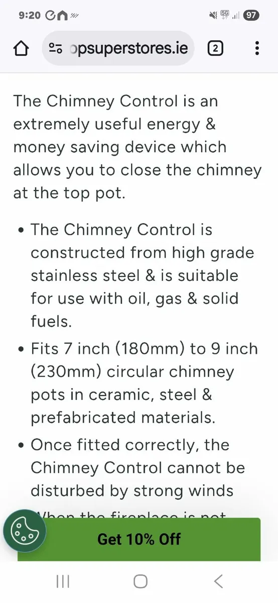 Chimney control device - Image 2