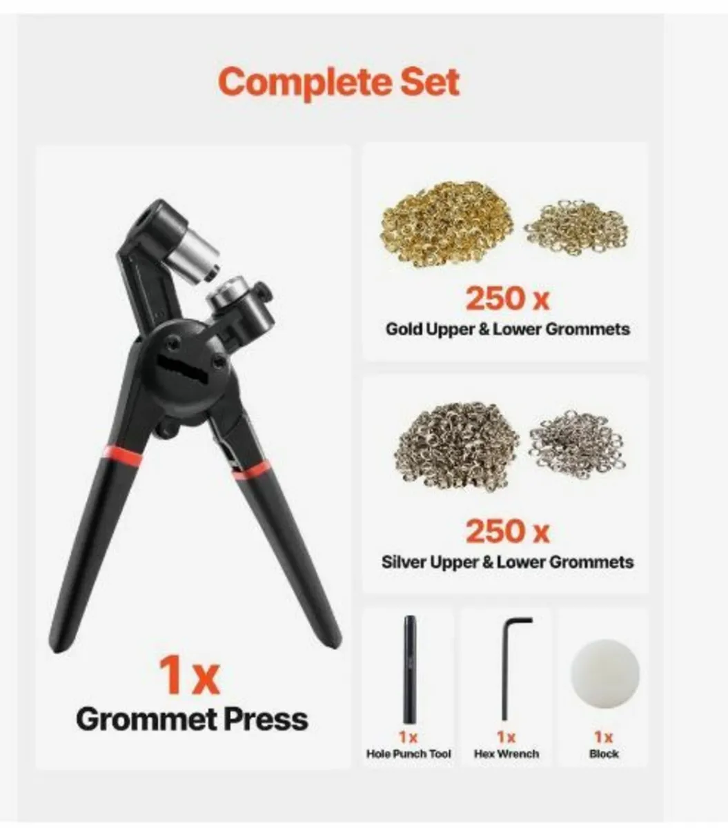 Grommet Tool Kit 500 PCS 6 mm - Image 2