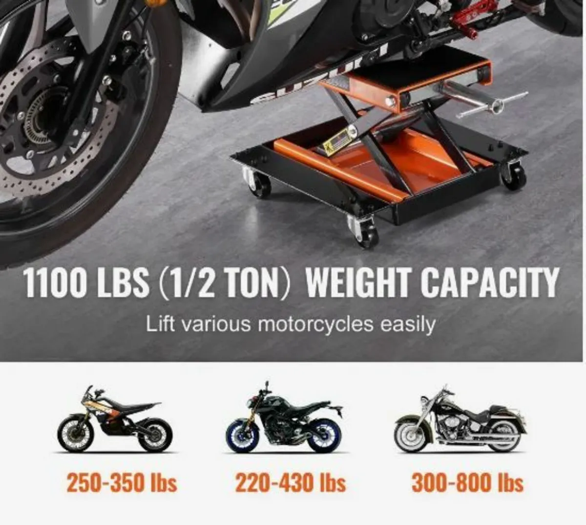 Motorcycle Lift ATV Scissor Jack Dolly - Image 4