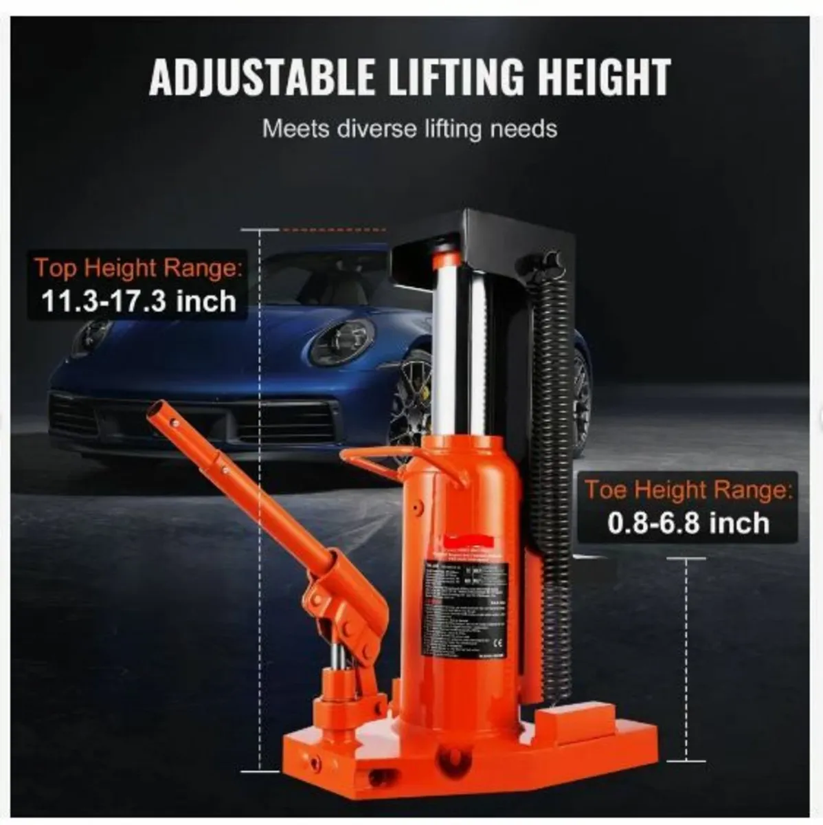 Hydraulic Toe Jack, 5 Ton/4536 kg - Image 2