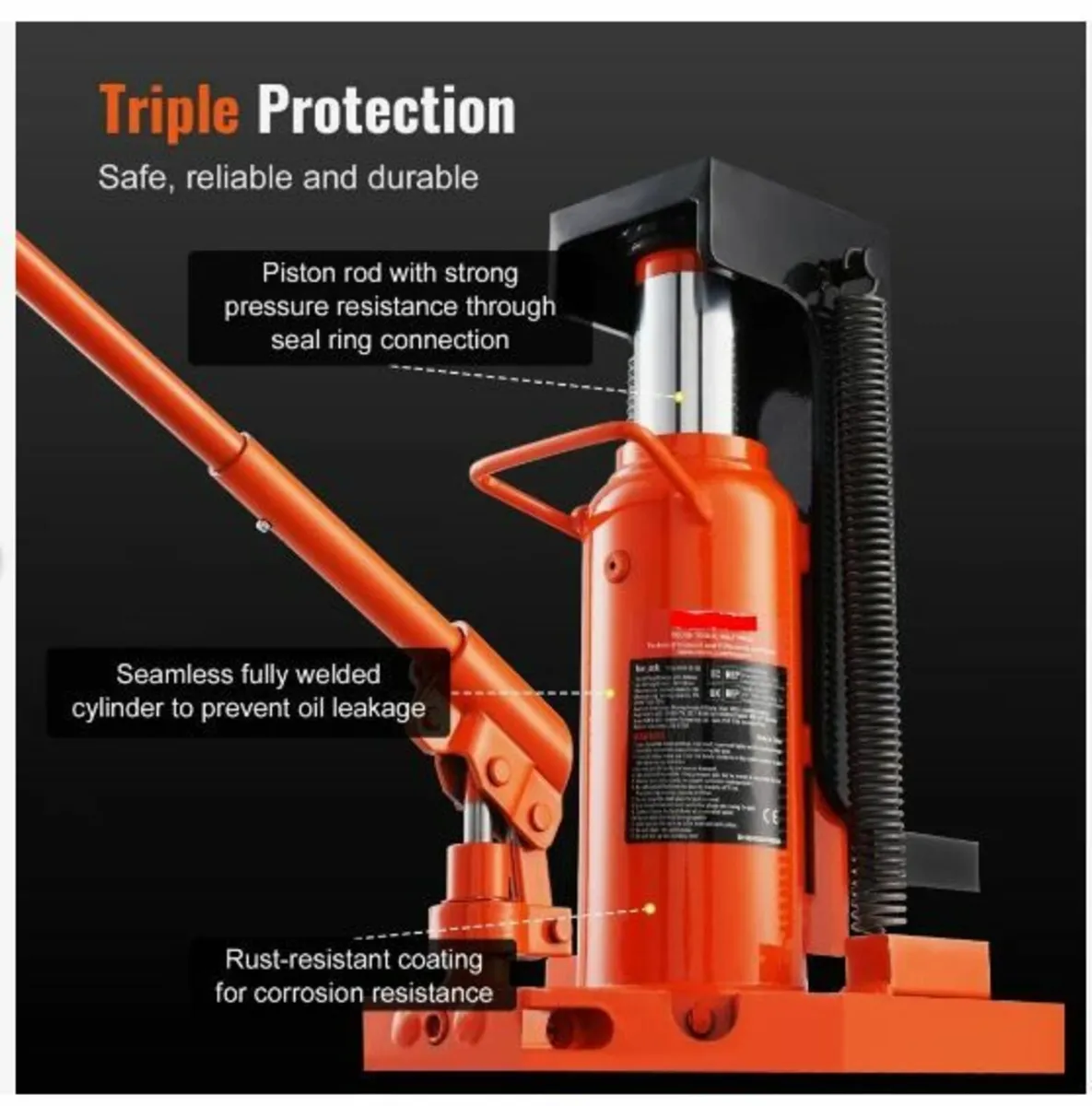 Hydraulic Toe Jack, 5 Ton/4536 kg - Image 4