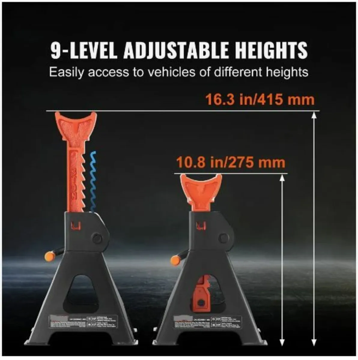 Jack Stands, 3 Ton (6,000 lbs) Capacity - Image 4