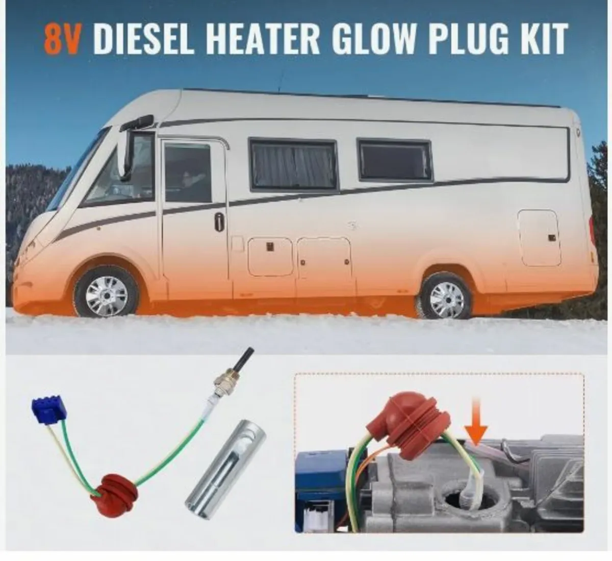 Diesel Heater Glow Plug Kit, Ceramic Glow Plug - Image 2