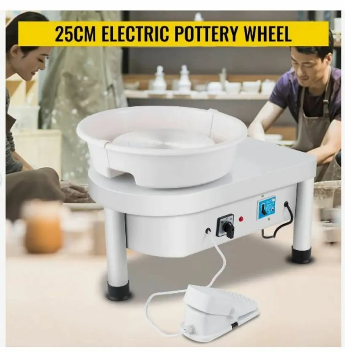 Pottery Wheel 25CM Pottery Forming Machine 280W - Image 1