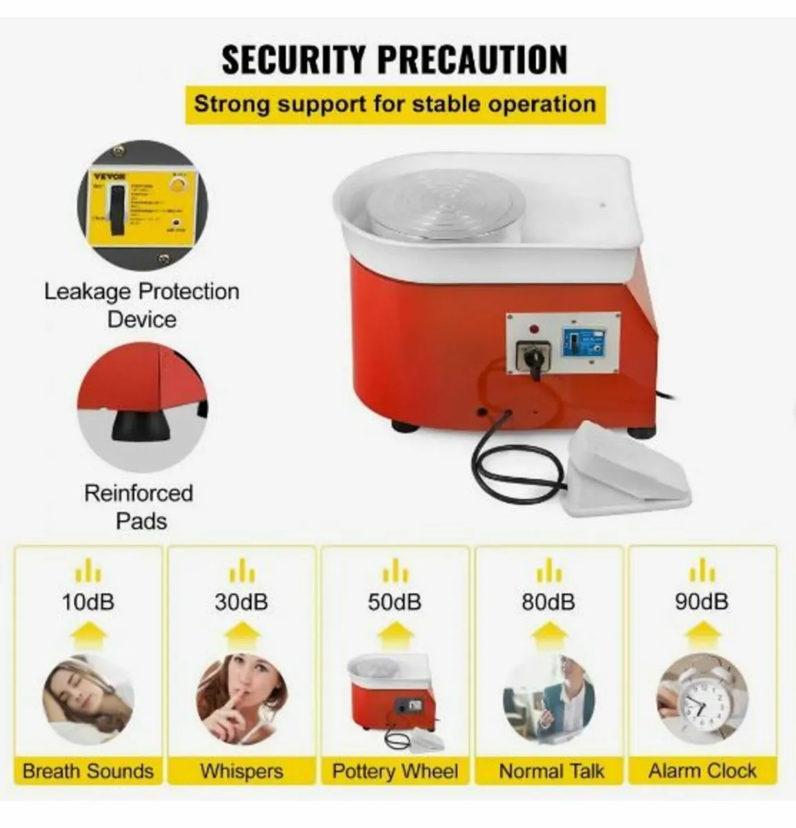 Electric Pottery Wheel Ceramic Machine 25cm - Image 3