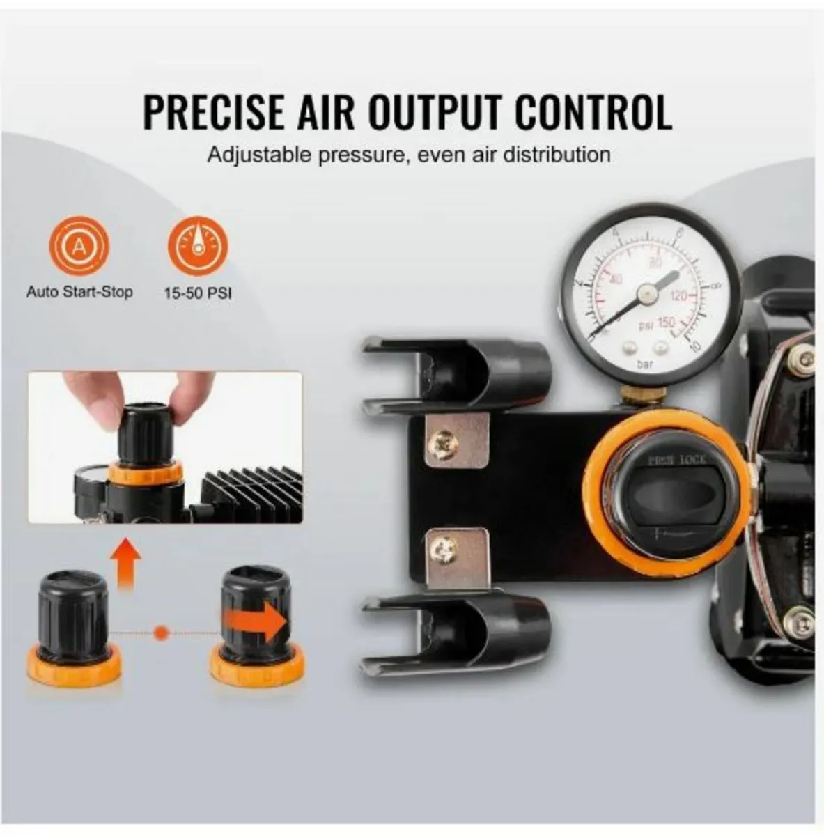 Airbrush Kit Dual Fan Air Compressor - Image 3