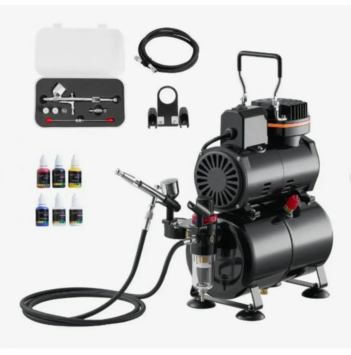Airbrush Kit Air Brush Kit 1/6 HP Air Compressor - Image 4
