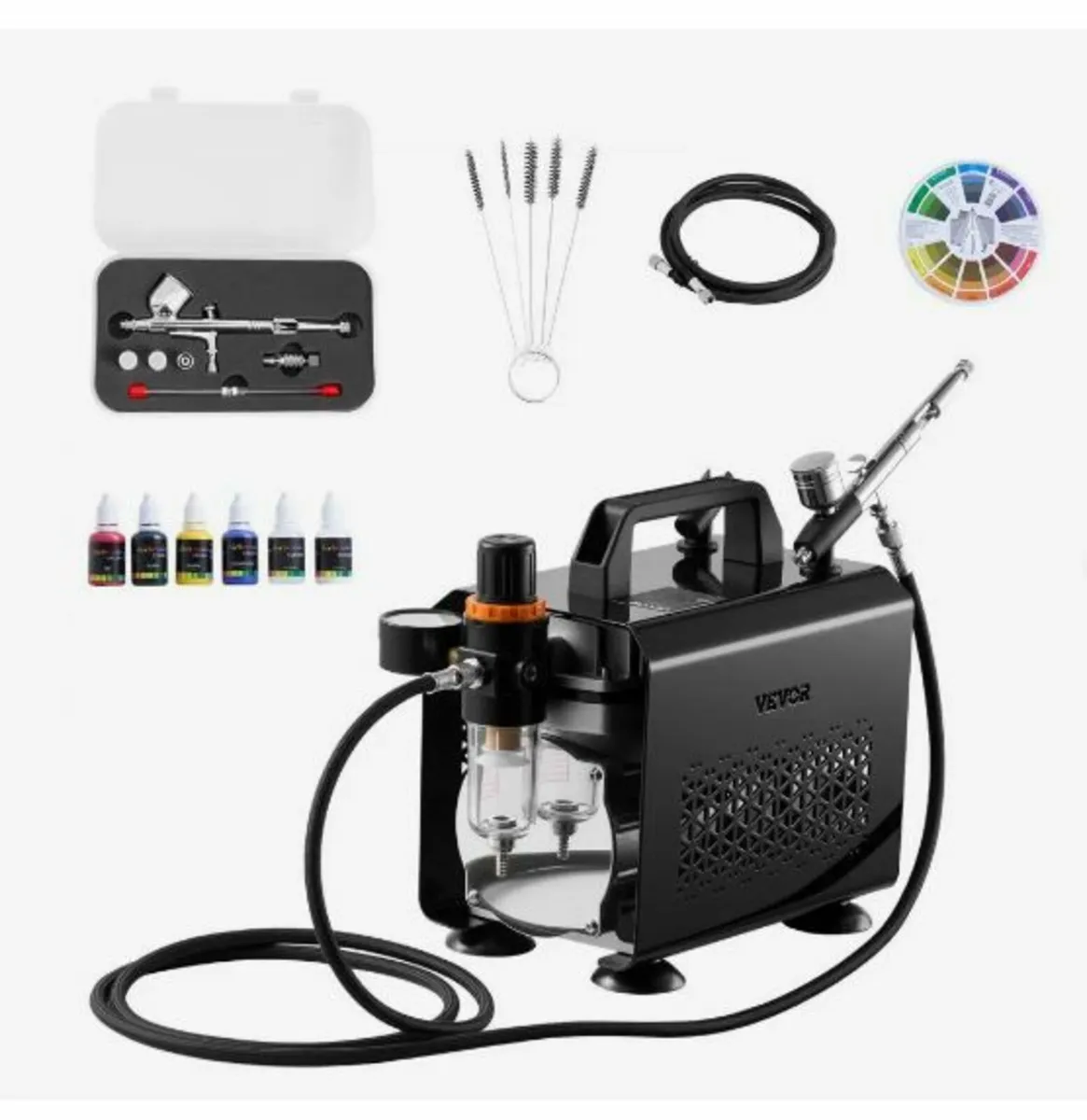 Airbrush Kit Air Brush Kit 1/6 HP Air Compressor - Image 3