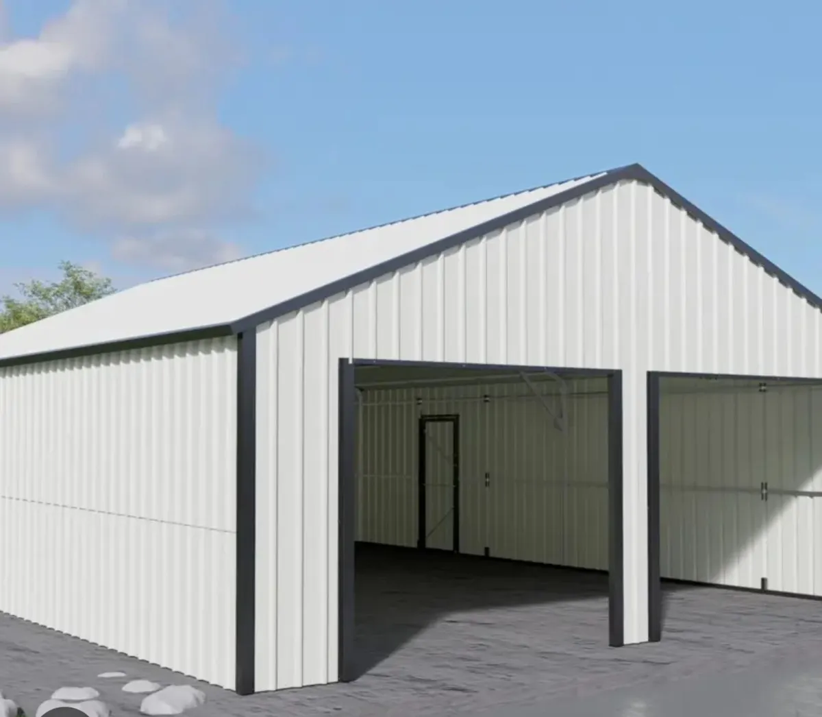 Steel Shed 33ft x 25ft - Image 2