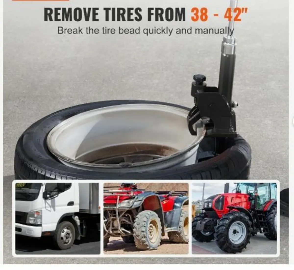 Manual Tire Bead Breaker, 96.5- 106.7 mm Tires - Image 3