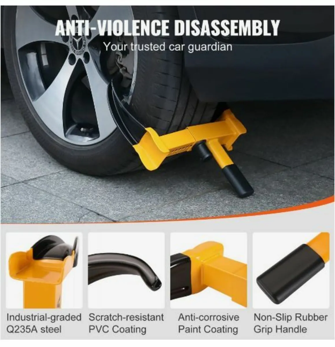 Wheel Lock, 2 Packs Universal Wheel - Image 2