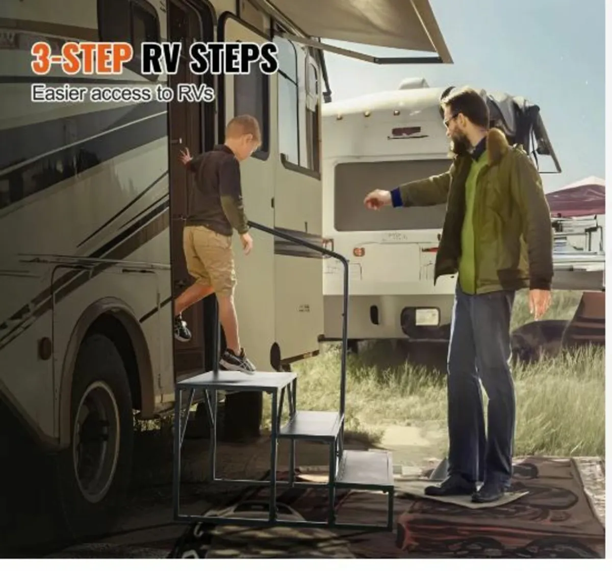RV Steps, 3-Step RV Stairs, 440 - Image 2