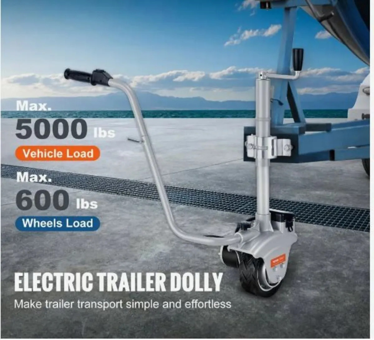 Electric Trailer Dolly, 2268 kg Towing Capacity - Image 3