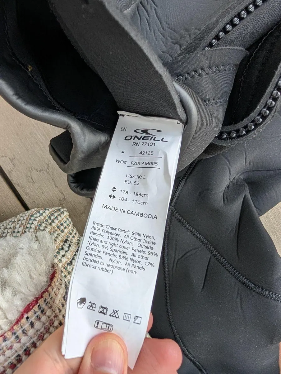 O'Neill Full Wetsuit - Men's/Unisex Size L - Image 3