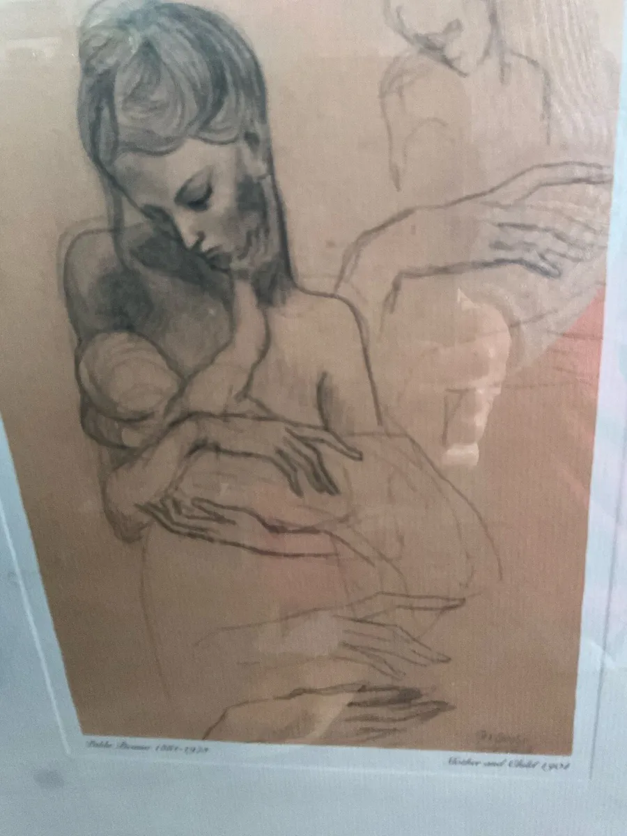 PABLO PICASSO Mother & Child Study.1904-Signed - Image 2