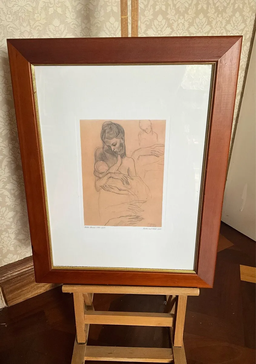 PABLO PICASSO Mother & Child Study.1904-Signed - Image 3