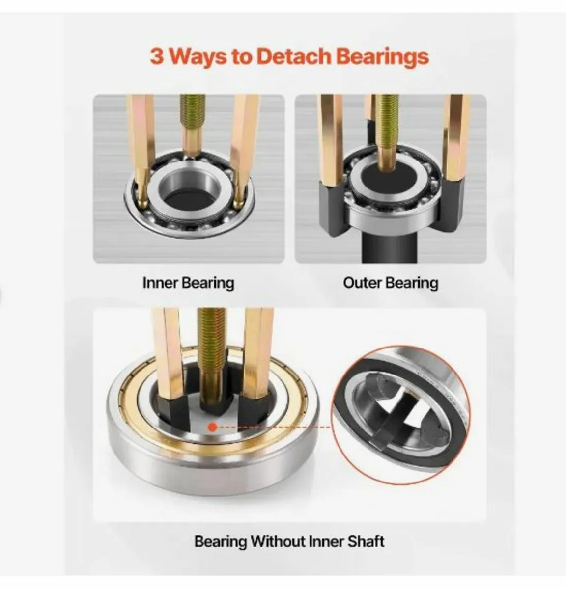 36 in 1 Bearing Disassembly Puller Inner Hole - Image 2