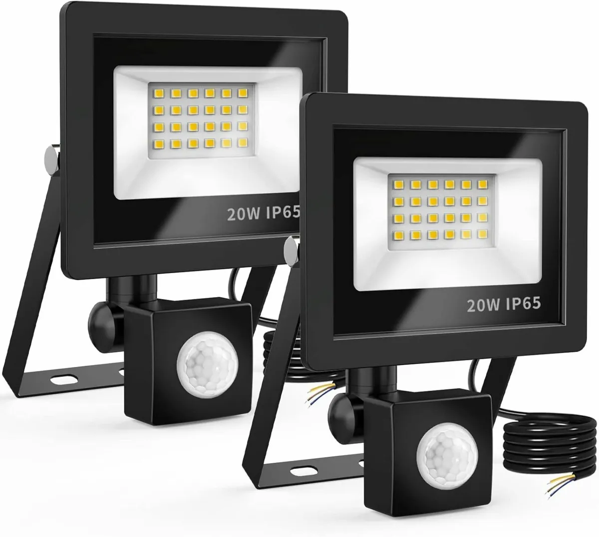 20W Floodlight 6500K LED Spotlight 2 Pack