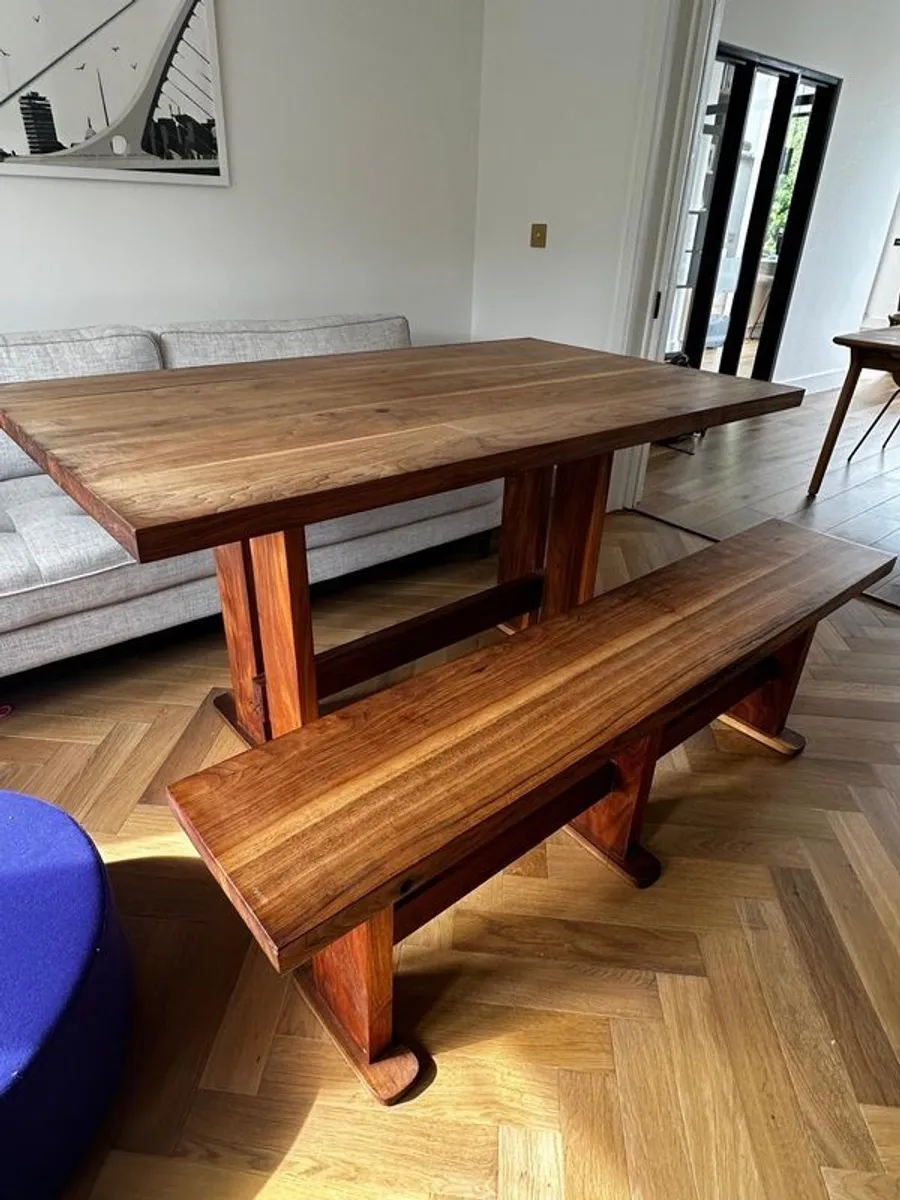 Dining Table and Bench - Image 1