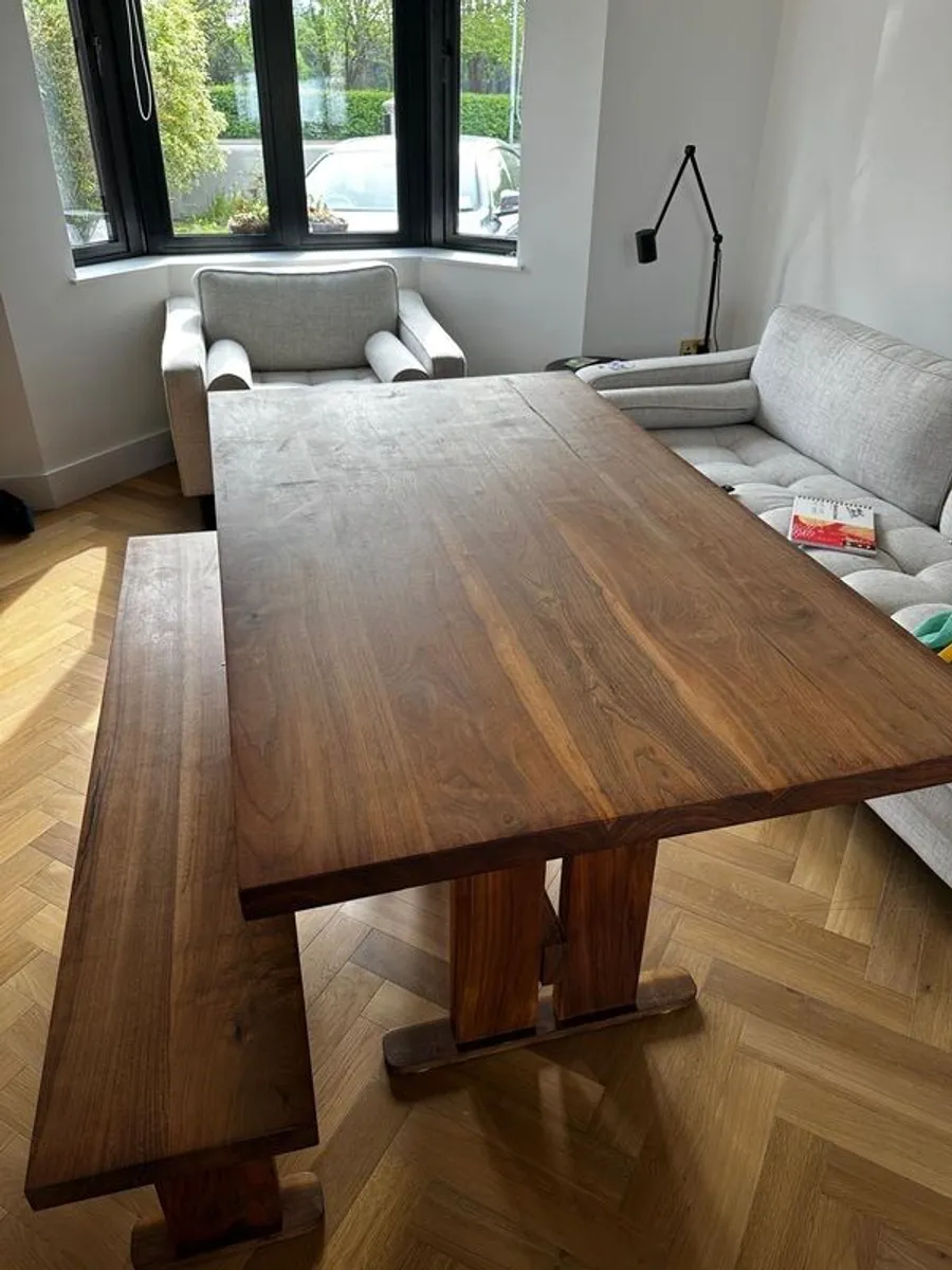 Dining Table and Bench - Image 2