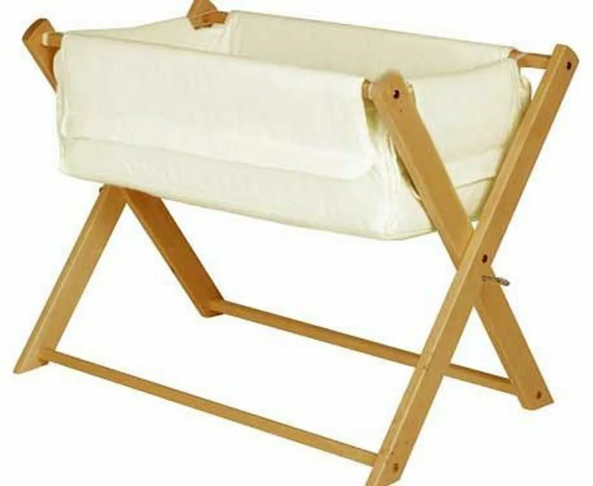 Saplings katie crib moses basket with stand - Image 1