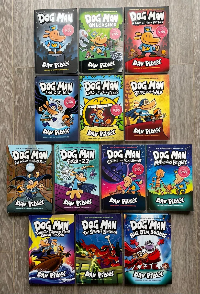 Full Set of 13 Dog Man Books - 5 Hardback - Ex - Image 1