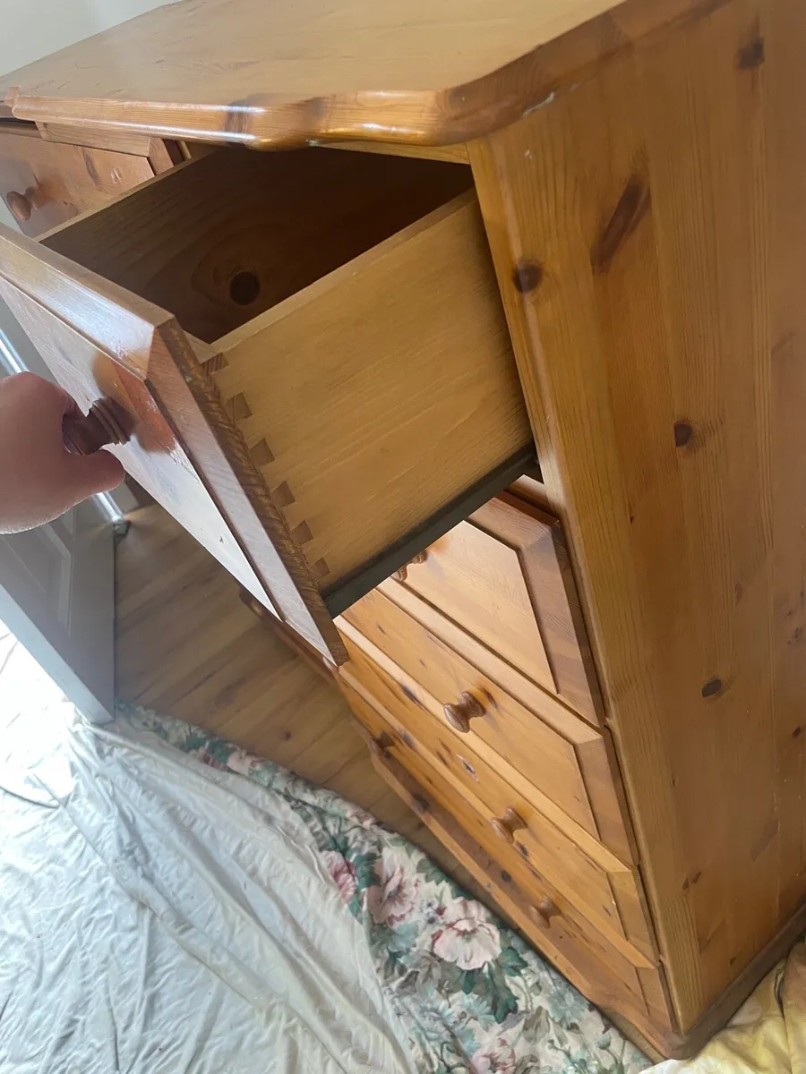 2 wooden chest of drawers - Image 4