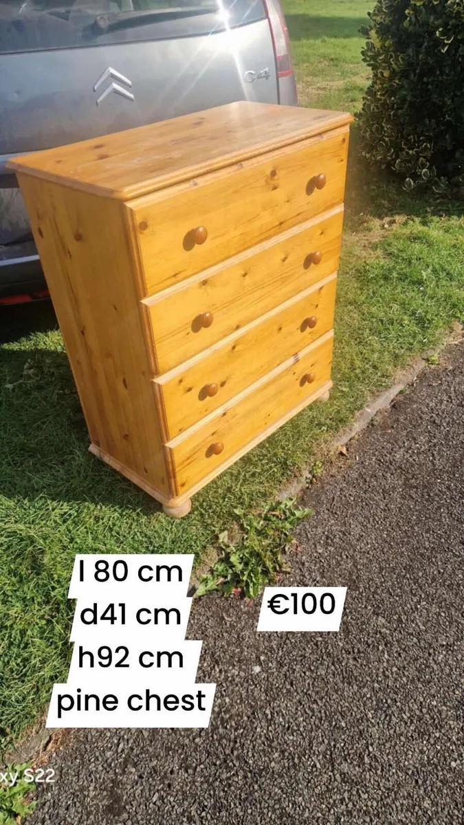Pine chest of drawers - Image 2