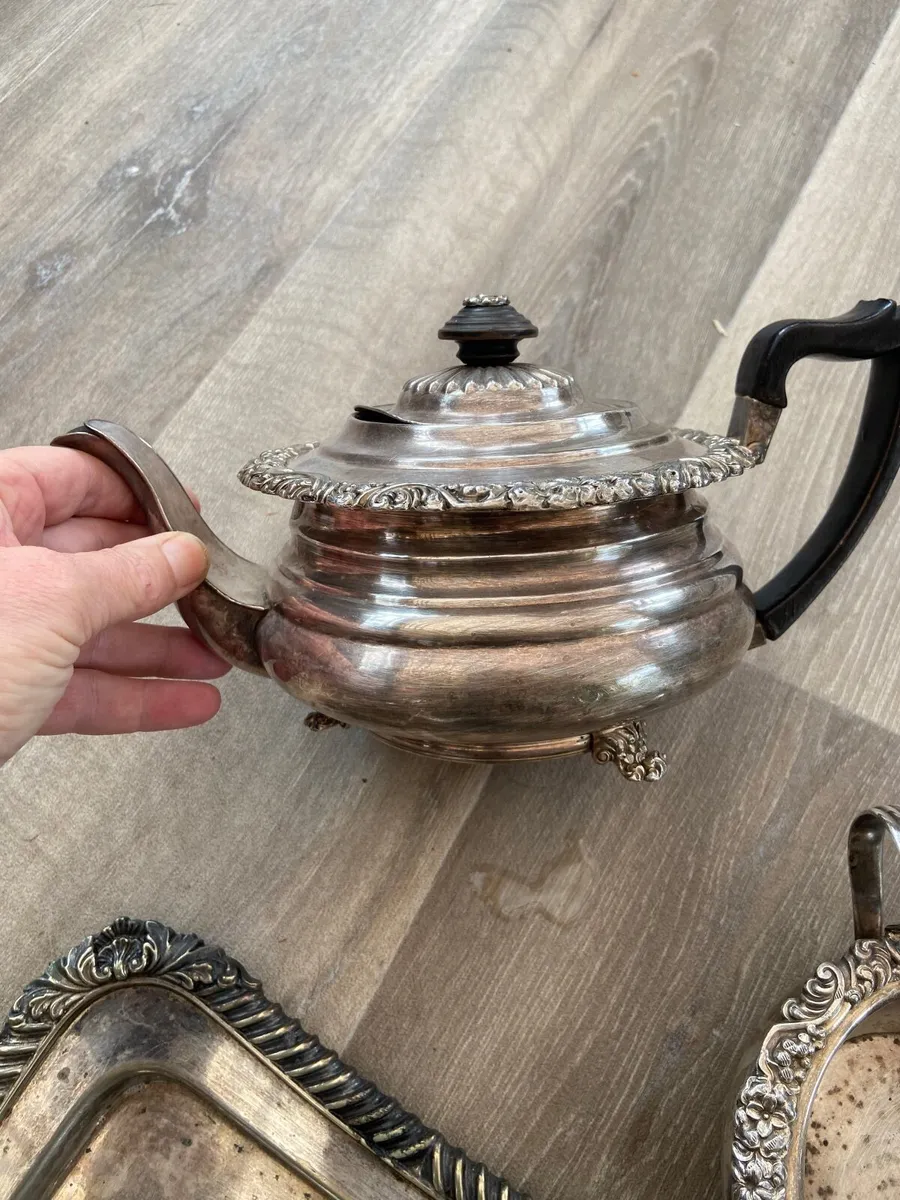 Silver pot/ bowl Tray - Image 2