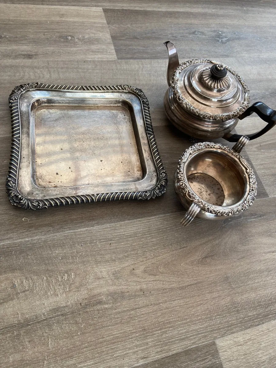 Silver pot/ bowl Tray - Image 1