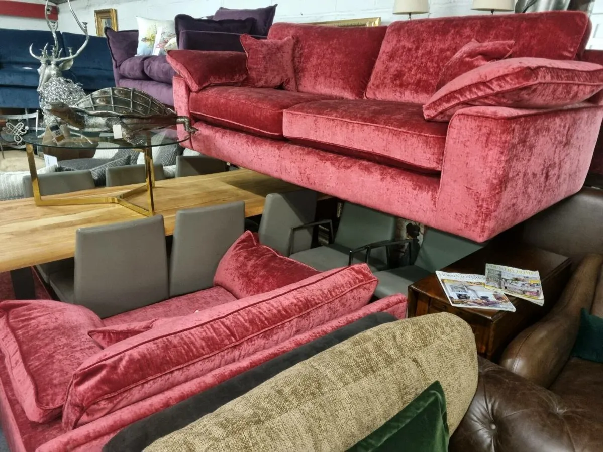 Sofa chair and foot stool