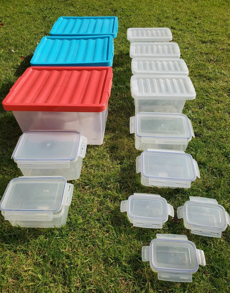 Job lot of 14 storage containers for sale - Image 3
