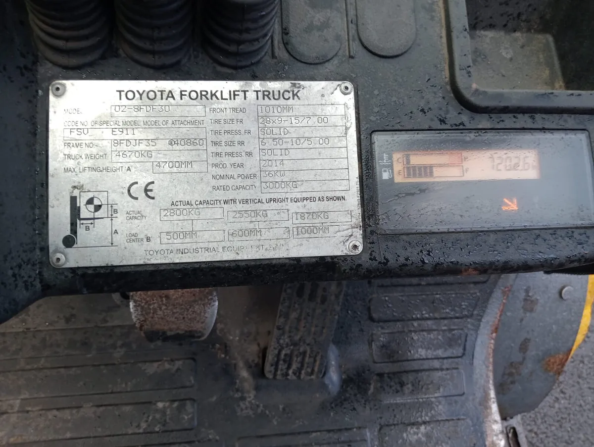 For Sale: Toyota Diesel Forklifts - Image 2