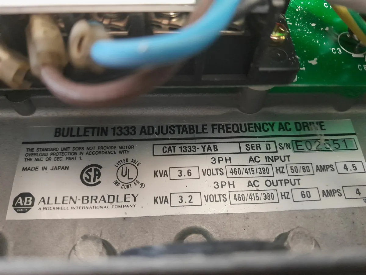 Allen Bradley adjustable frequency  ac motor drive - Image 2