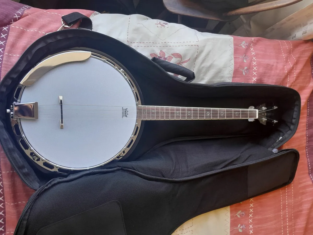 McNeela "The Celt" 19-Fret Tenor Banjo w/Case - Image 2