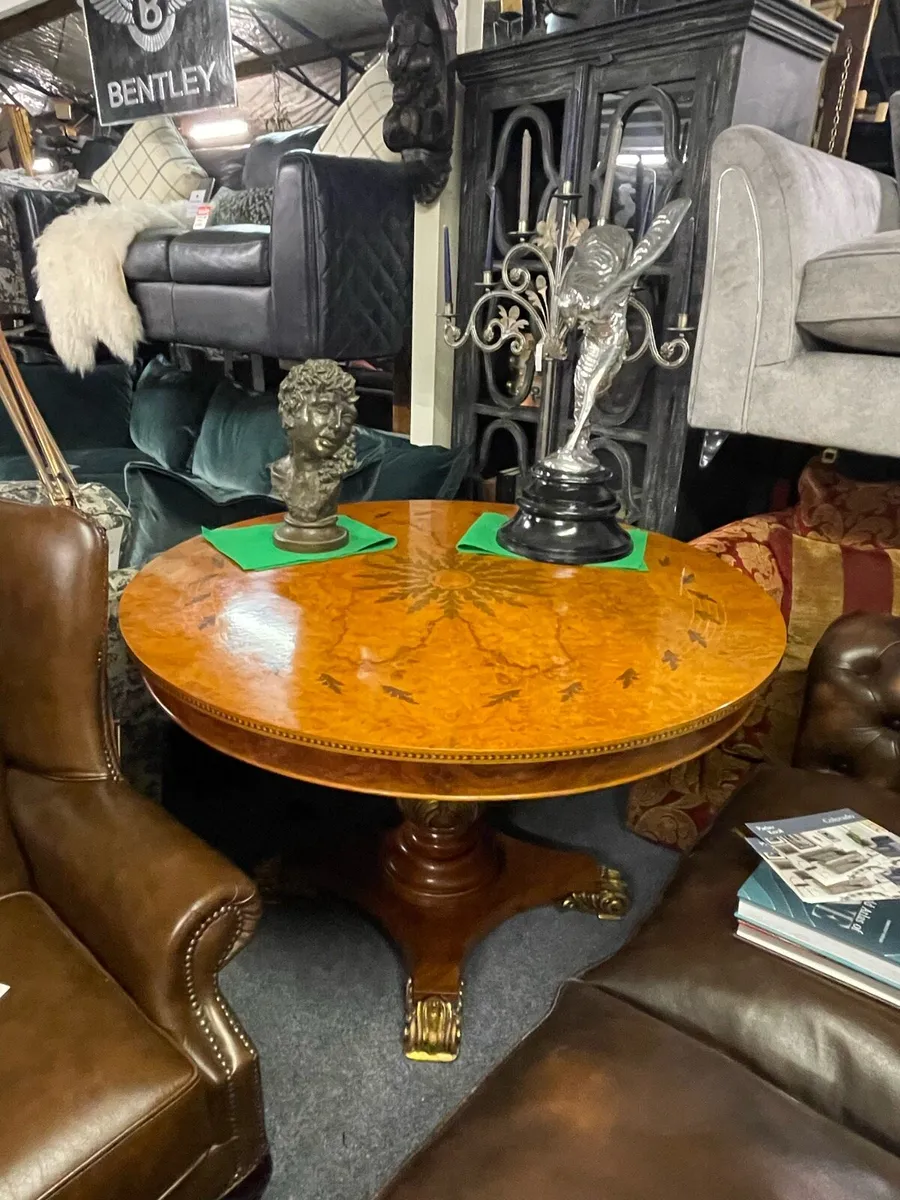 Wallnut centrepiece table - Image 4