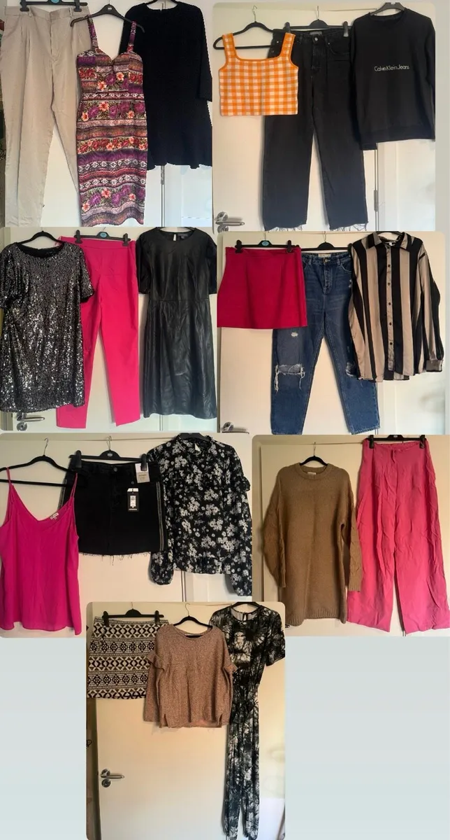 Womens size 14 clothes bundle dresses jeans tops - Image 1